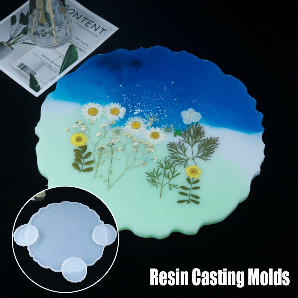 Khuôn Làm Đế Lót Ly Bằng Nhựa Resin Thủ Công DIY|Khuôn Làm Epoxy Hình Tròn Tiện Dụng