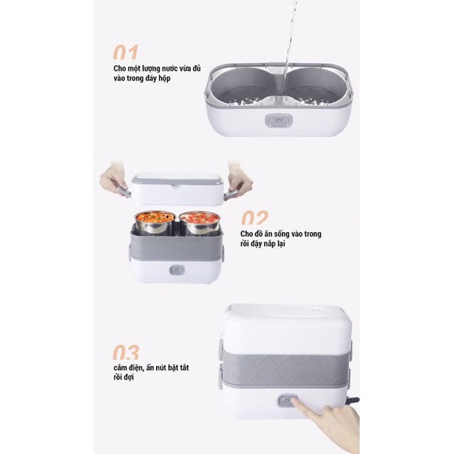 Hộp cơm điện văn phòng | Hộp nấu cơm văn phòng | Hâm nóng đa năng | BigBuy360 - bigbuy360.vn