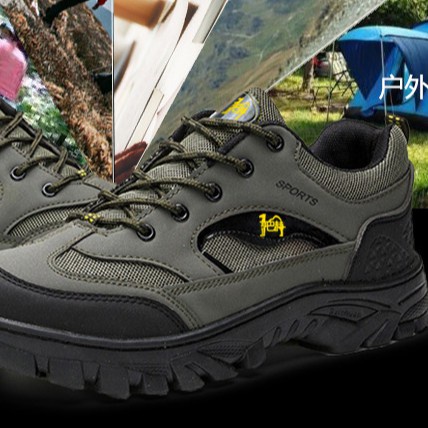 Giày thể thao nam leo núi màu xám đen phong cách trẻ trung năng động(S)