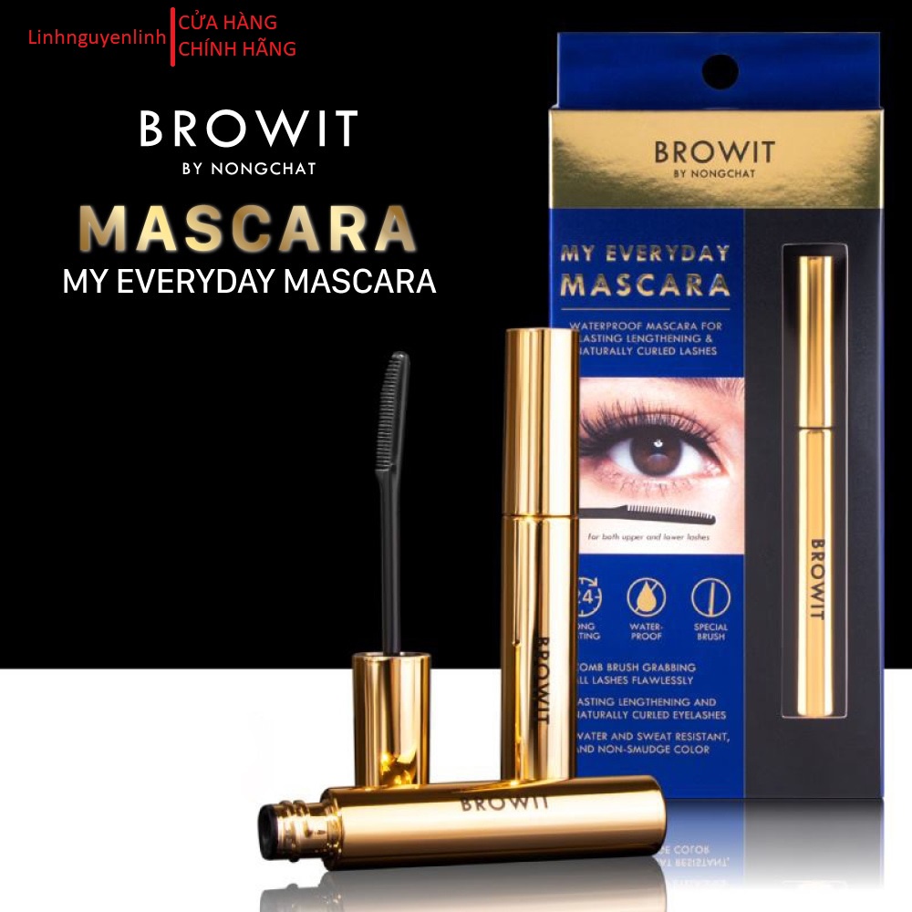 CHUỐT MI BROWIT BY NONGCHAT MY EVERYDAY MASCARA  Nongchat Thái Làm Dày Dài Mi#ENDLESS NIGHT