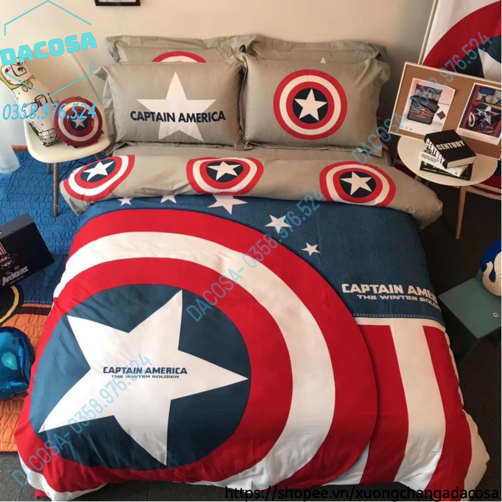 Bộ Chăn Ga Và Vỏ Gối FREESHIP Cotton 5D Nhân Vật Hoạt Hình Disney