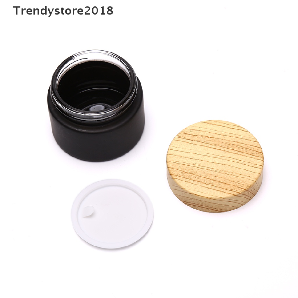 [Hàng mới về] Lọ thủy tinh rỗng mini màu đen đựng son dưỡng môi / mỹ phẩm thời thượng 2018