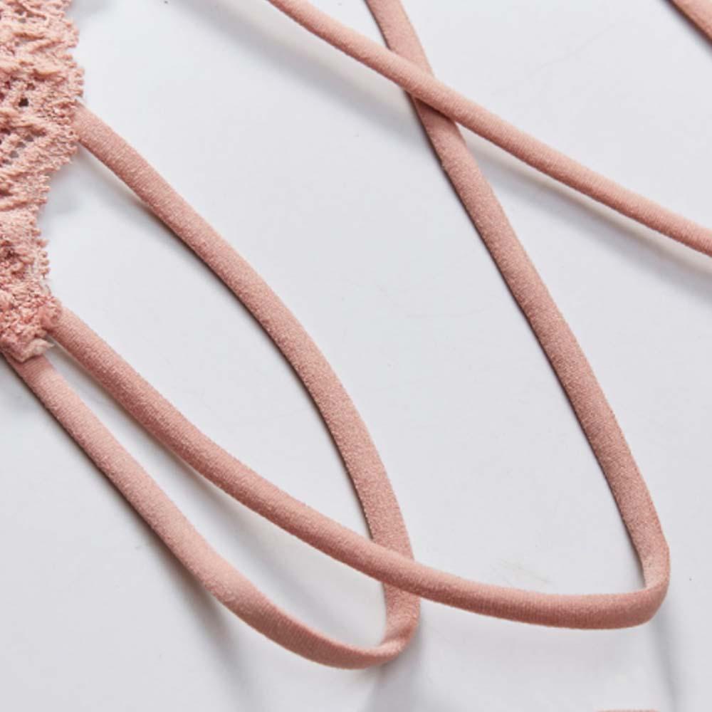 Áo Lót Nâng Ngực 2 Dây Phối Ren Hoa Thiết Kế Cổ Chữ V Quyến Rũ