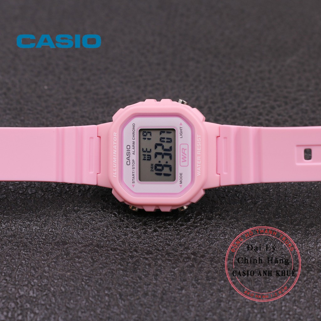 [Mã FARSBR243 giảm 15% đơn 249K] Đồng hồ điện tử nữ Casio LA-20WH-4A1DF dây nhựa