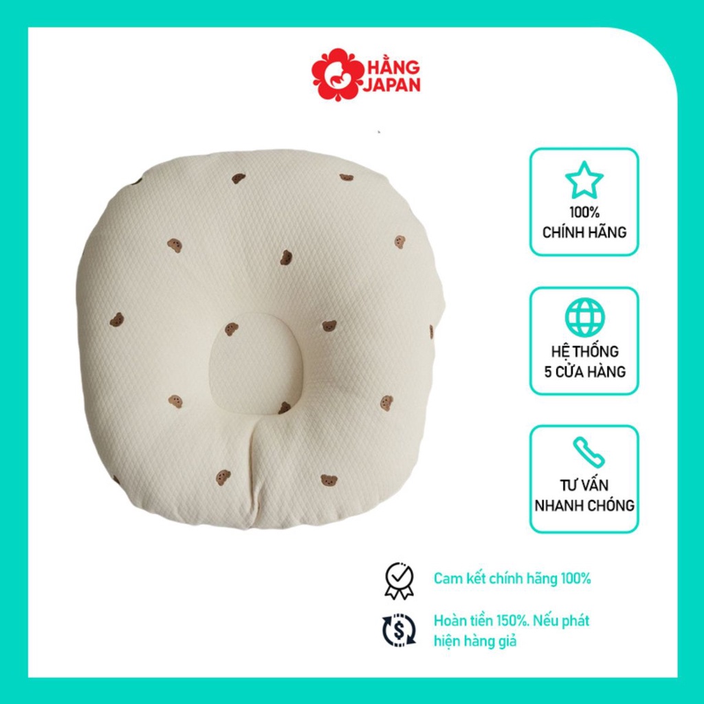 Gối chống trào ngược cho bé ROTOTO Bebe cho bé từ 0-12m hàng nội địa Hàn quốc