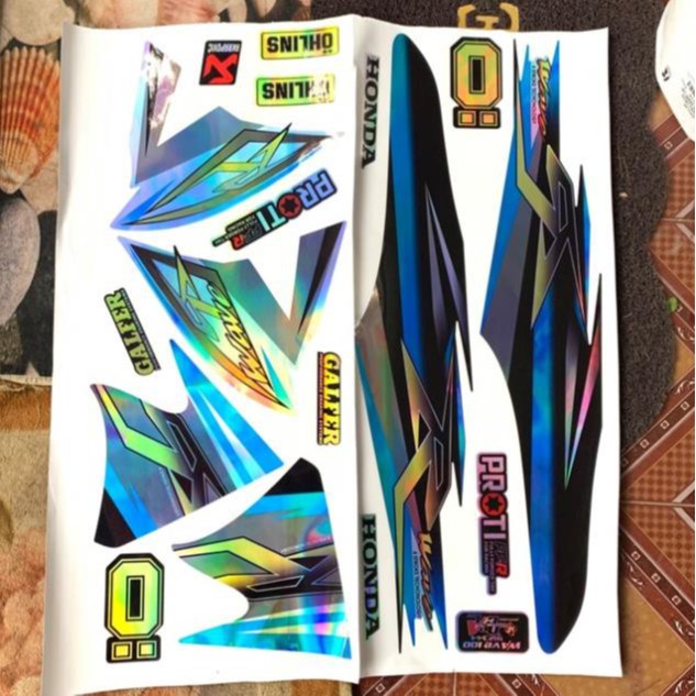 Tem Chế Wave 7 Màu 3 Lớp Chống Phai Mã 0178