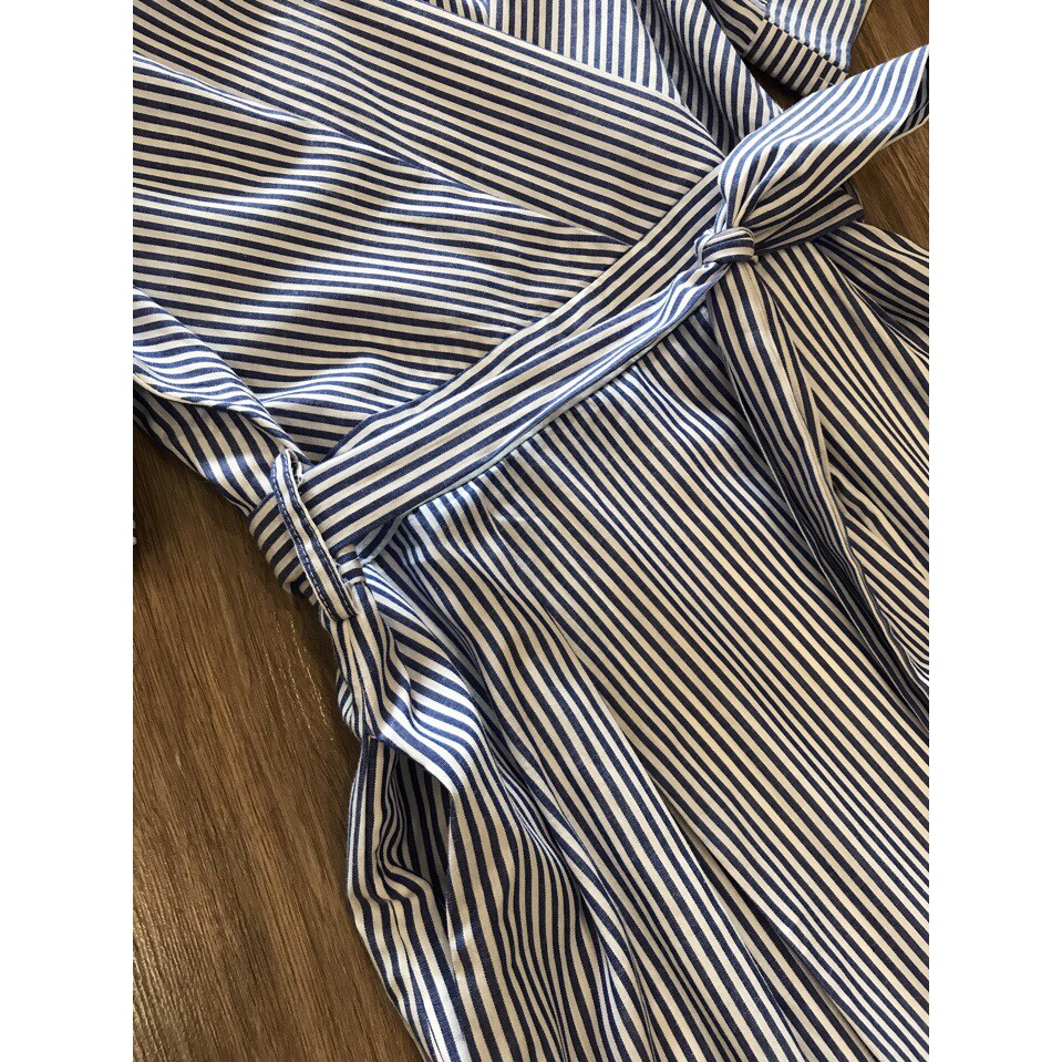 Đầm kẻ sọc Topshop Striped Midi Dress with Belt