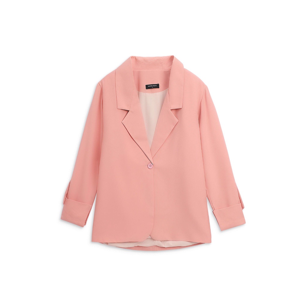 Áo Nữ Basic Blazer 5C, Chất Vải Bố Gân thoải mái,WB000007, SOMEHOW