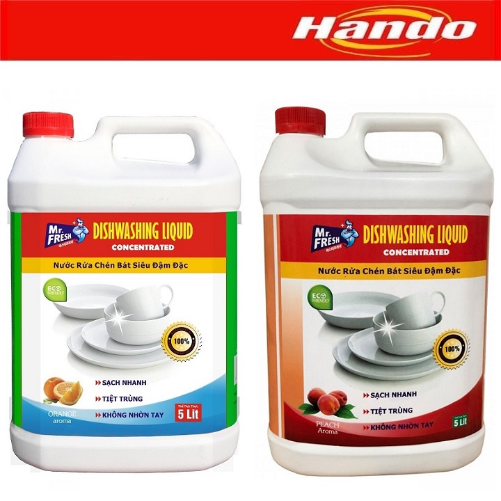 Nước rửa chén đậm đặc Mr.Fresh Hando 5L