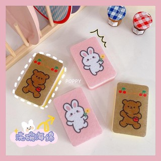Miếng xốp rửa chén hình gấu dễ thương