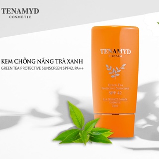 Kem Chống Nắng Trà Xanh Tenamyd Green Tea Protective Sunscreen SPF 42/PA++ Tuýp 70ml