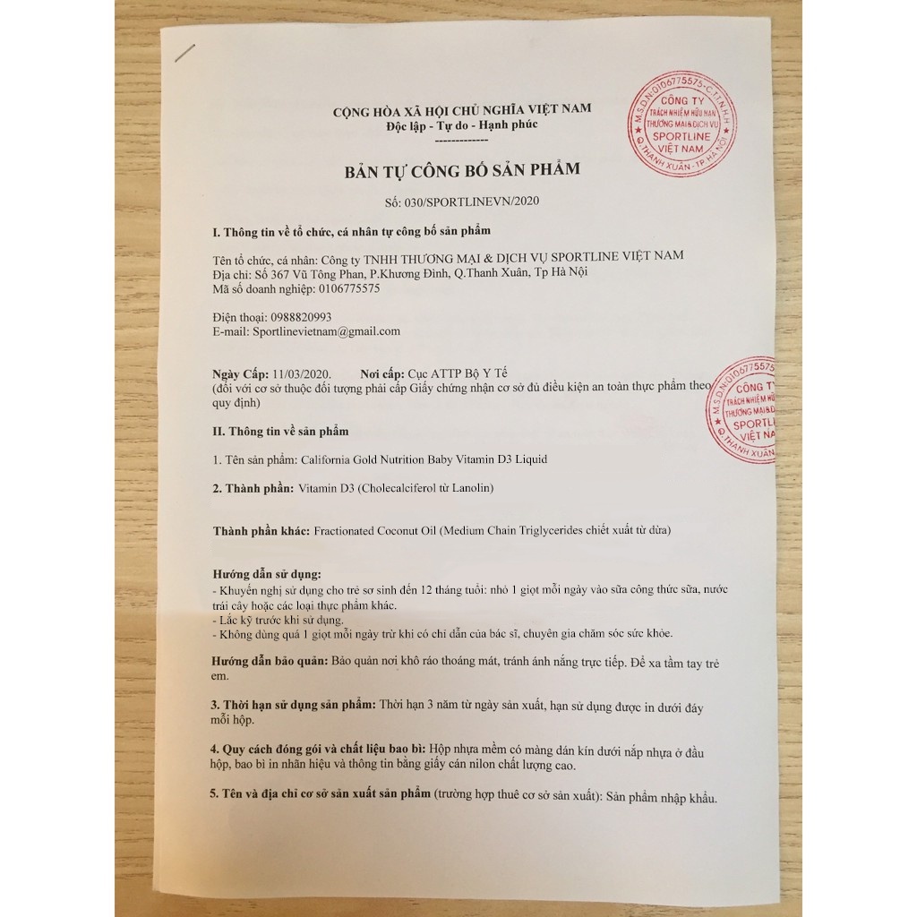 Dung Dịch Vitamin D3 Mỹ Cho Trẻ Sơ Sinh | California Gold Nutrition Baby Vitamin D3 Liquid - 0,34 fl oz