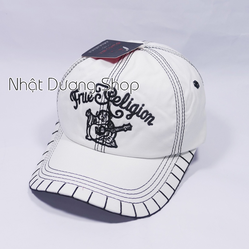 Nón ông địa thật cao cấp, mũ ông địa giá rẻ vải Kaki bền đẹp, sang trọng,  trước kết True Religion