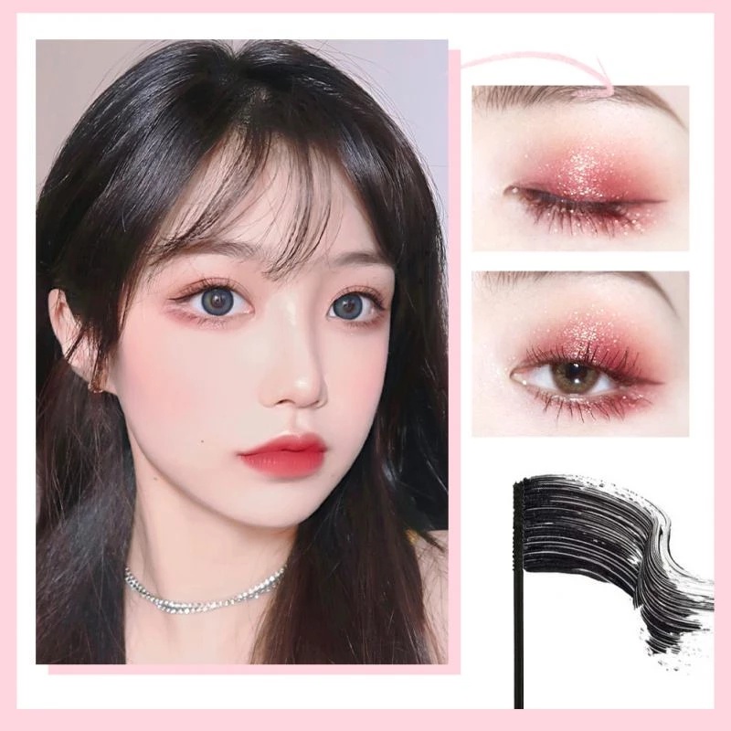 Mascara Sợi Tơ 4D Nhanh Khô Chống Thấm Nước Nhanh Khô Chuốt Mi Cong Dày Tự Nhiên Cho Nữ