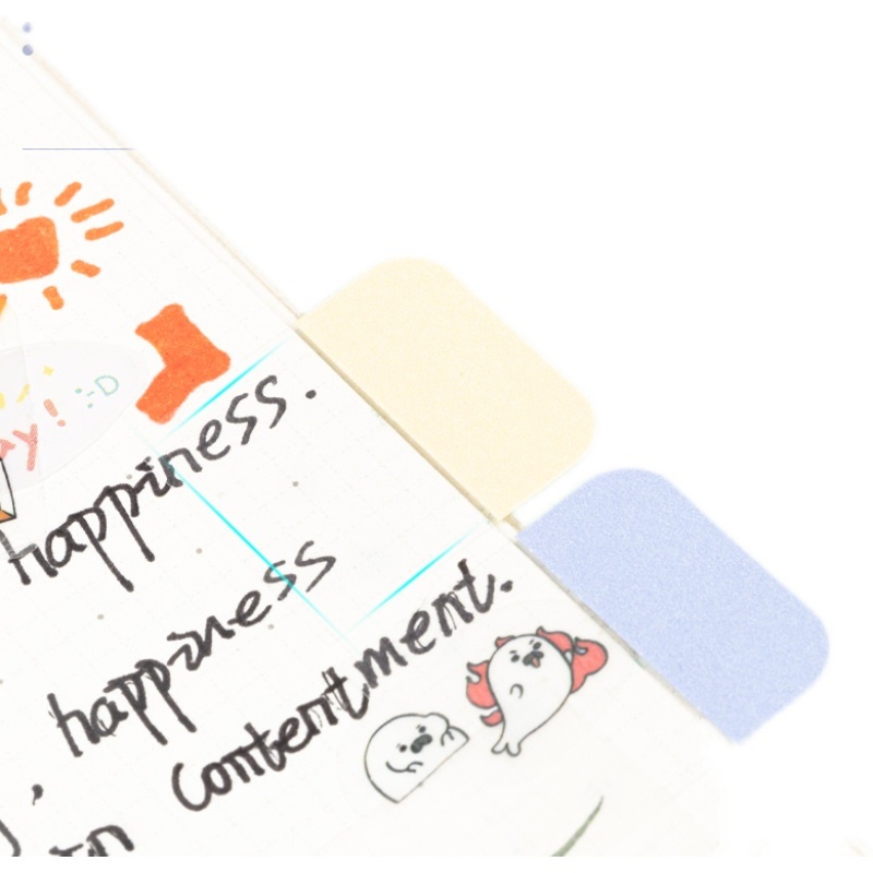 Deli Giấy Dán Ghi Chú Trong Suốt Nhiều Màu Có Thể Xé Ra