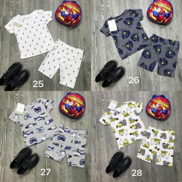 Sỉ Combo 5 bộ bé trai từ 5-18kg