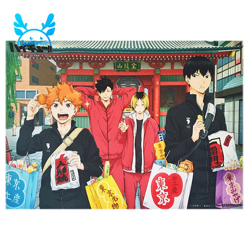 Bộ tranh đính đá 5D hạt tròn tự làm hình anime Nhật Bản