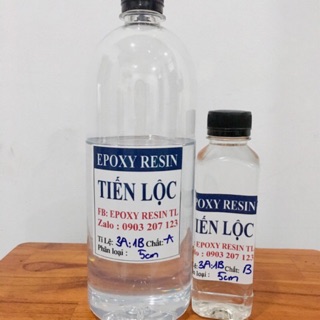 Bộ 1kg Resin Đổ Khối 5cm Khử Bọt Cực Tốt