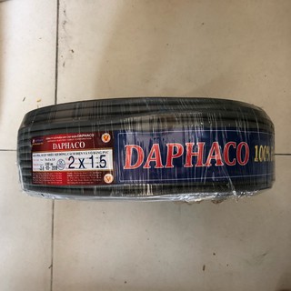 10m dây điện đôi 2x1.5 vỏ bọc xám Daphaco
