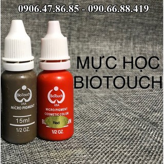 (1 bộ) Mực tập Biotouch Môi + Mày Mí phun xăm 15ml