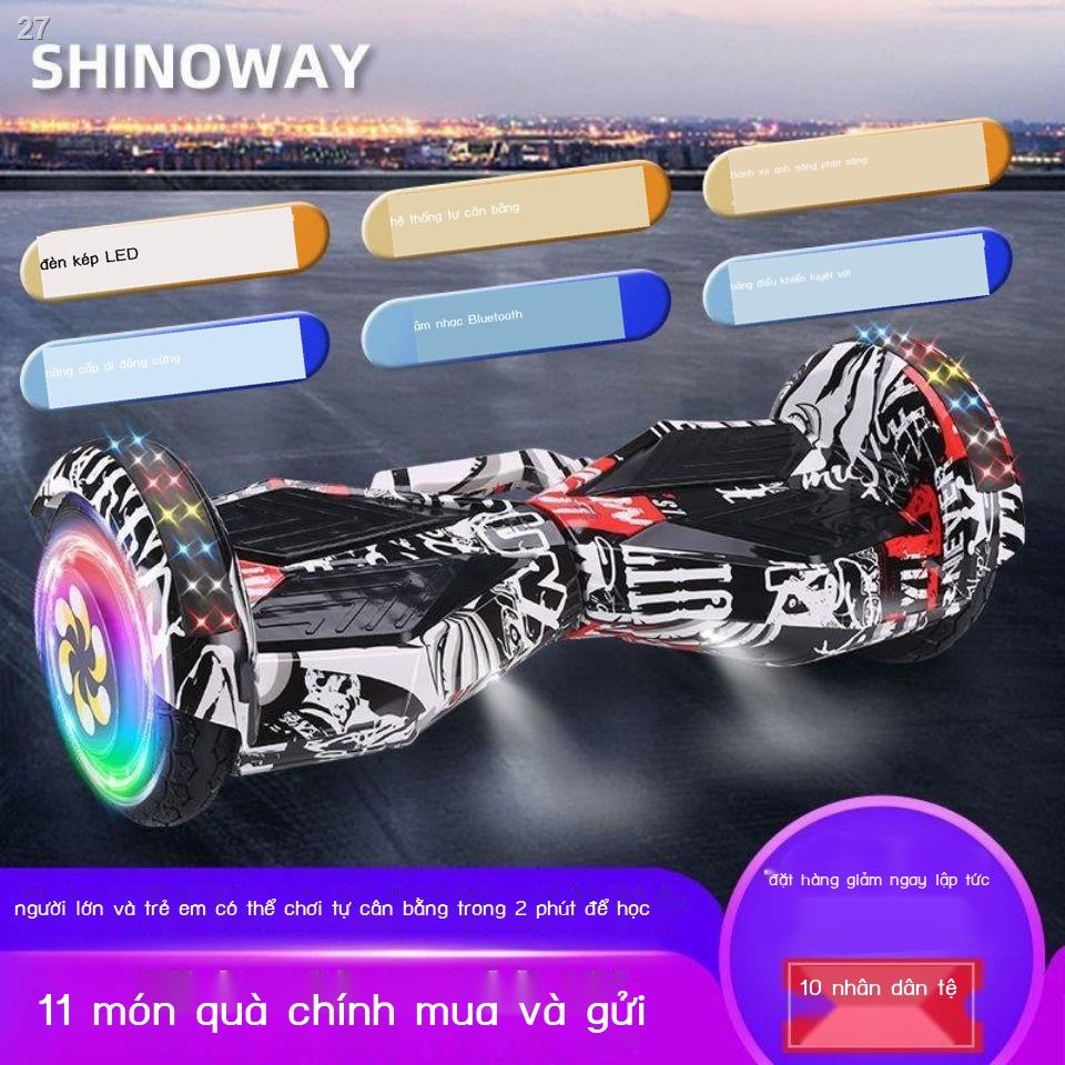 【2022】SHINOWAY somatosensory xe cân bằng hai bánh trẻ em tay ga thông minh cao cấp giá rẻ cho người lớn tự cầm