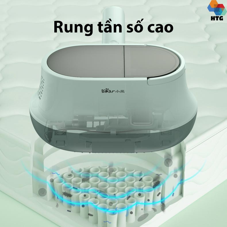 Máy Hút Bụi Diệt Khuẩn Giường Nệm Sofa Bear CMY-B03M1 thế hệ mới, công nghệ khí nóng và kết hợp tinh dầu, chính hãng