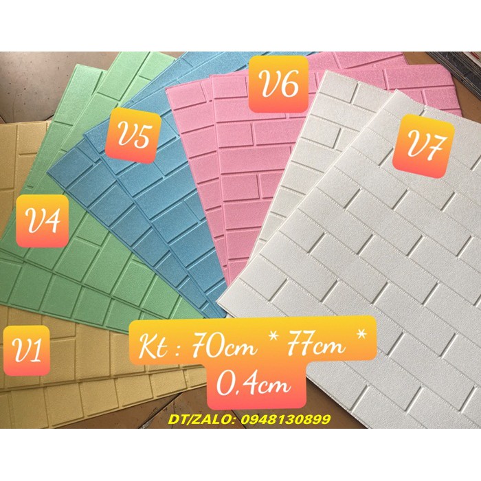 Xốp dán tường giả Gạch Thẻ:Mẫu mới ĐẸP NHẤT trong các loại XỐP DÁN TƯỜNG GIẢ GẠCH trên thị tường hiện nay