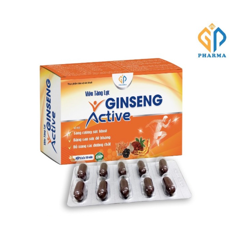 Viên tăng lực GINSENG Active Hộp 06 vỉ x10 viên