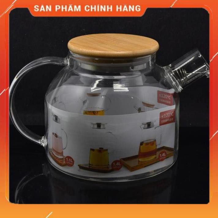 CHÍNH HÃNG -  Ấm pha trà Deli có lưới lọc inox 1000ml,bình pha trà thủy tinh có lưới lọc inox,bình ủ trà cao cấp | BigBuy360 - bigbuy360.vn