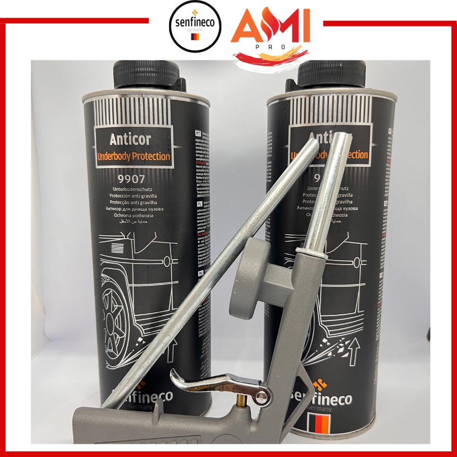 Xịt Phủ Gầm Ô Tô Gốc Nhựa Đường Bitume Senfineco 9907 Của Đức