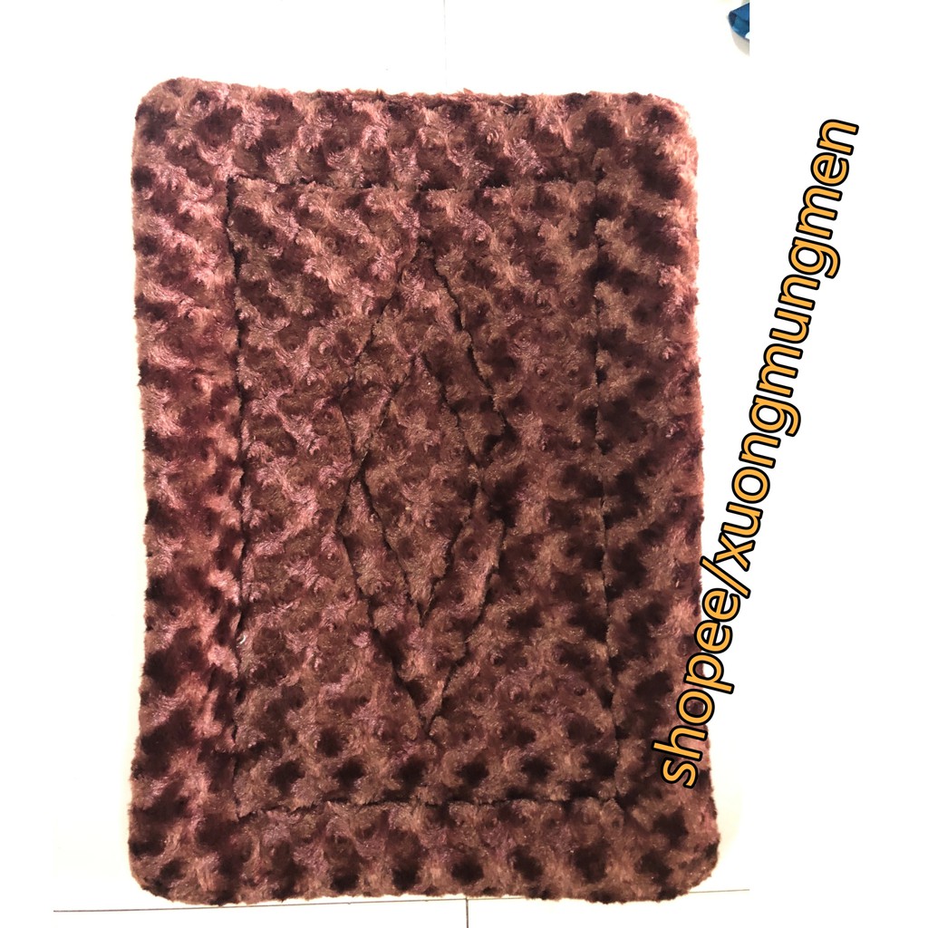 Thảm Lau Chân Cao Cấp Nhung Tuyết 35x50 Siêu Êm, Chống Trượt