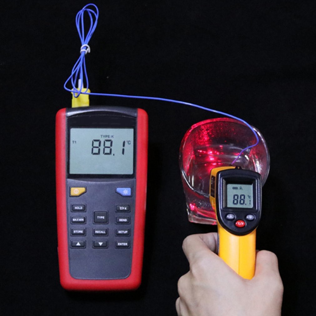 Máy đo nhiệt độ không tiếp xúc, nhiệt kế điện tử GM320 Máy đo nhiệt độ Cầm Tay màn hình LCD