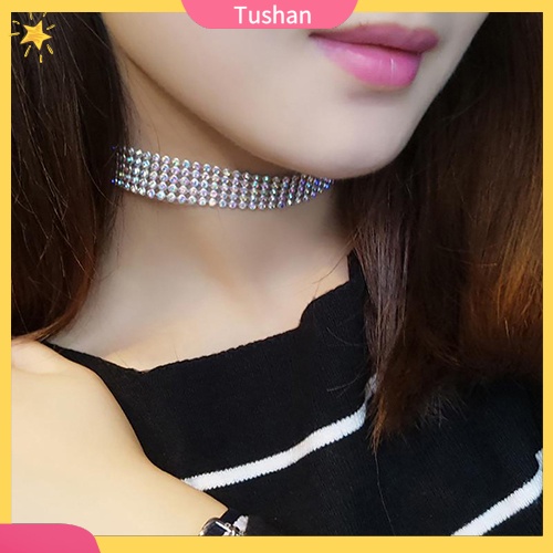 Vòng cổ choker đính đá lấp lánh thời trang cho nữ