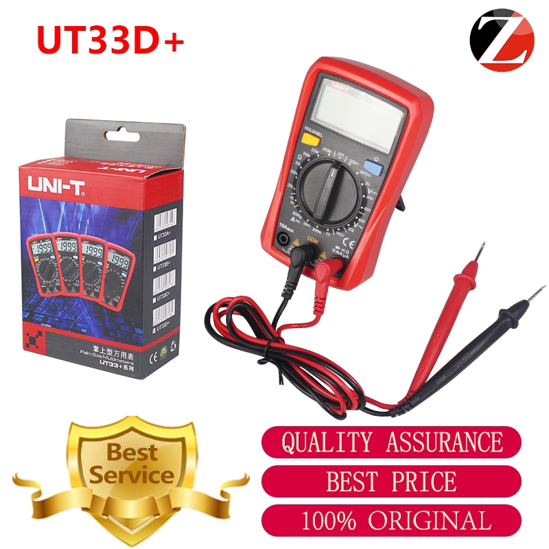 Máy đo vạn năng kỹ thuật số AC DC UNI-T UT33D+ chuyên dụng chất lượng cao