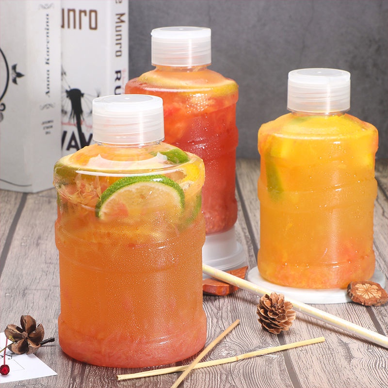 Xô Nhựa Mini Đựng Trà Sữa/Nước Ép/Nước Ép Có Tay Cầm Tiện Dụng