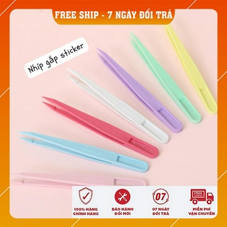 Nhíp Gắp Sticker Washi Tape Trang Trí Nhiều Màu Pastel Tiện Dụng