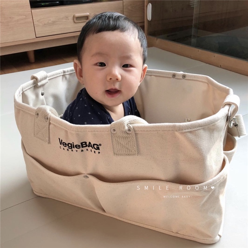 Túi Bỉm Sữa Vegiebag Nhiều Ngăn Tiện Lợi Cho Mẹ Và Bé - Mịn Kids