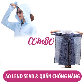 Bộ áo chống nắng LEND SEAD chống tia UV xuất Nhật kèm quần váy chống nắng