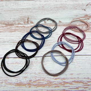 Set 5 thun buộc tóc kiểu dáng đơn giản cho nữ