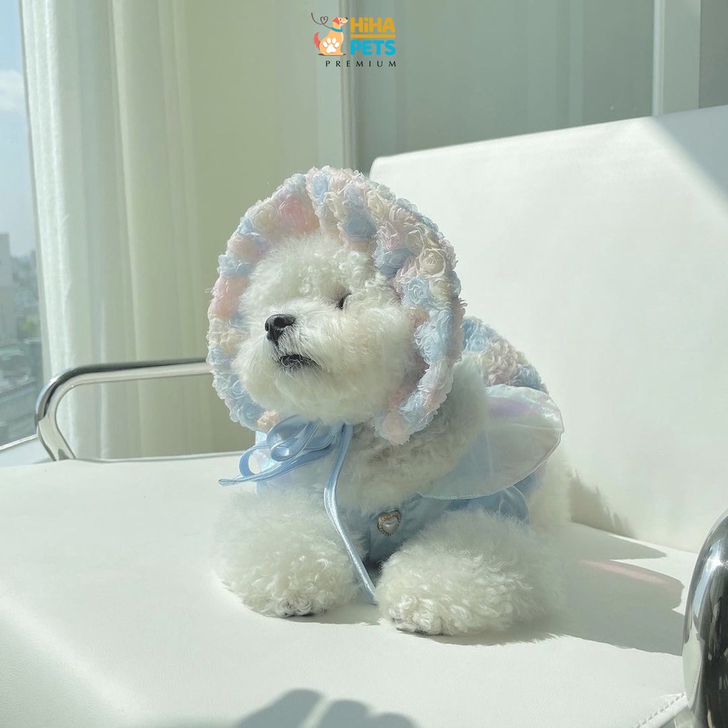 Váy Đầm Cho Chó Mèo Không Nón Hàn Quốc Mẫu Cao Cấp Quần Áo Thú Cưng Thiết Kế Thời Trang Hihapet.