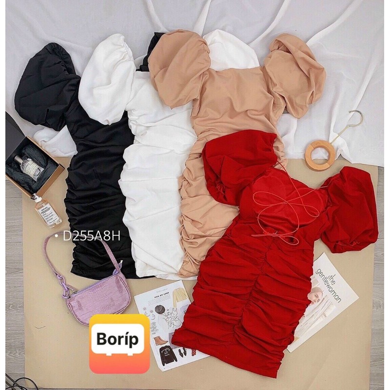 ĐẦM KIỂU BODY NHÚNG ĐAN DÂY LƯNG TN CÓ MÚT NGỰC VỀ ĐỦ MÀU🎊🎊🎊