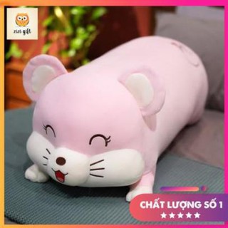 [Freeship - Xả Kho] Gối Ôm Chuột Mắt Cười Dễ Thương Vải Nỉ Nhung Co Dãn 4 Chiều Nhồi Bông Gòn Tinh Khiết