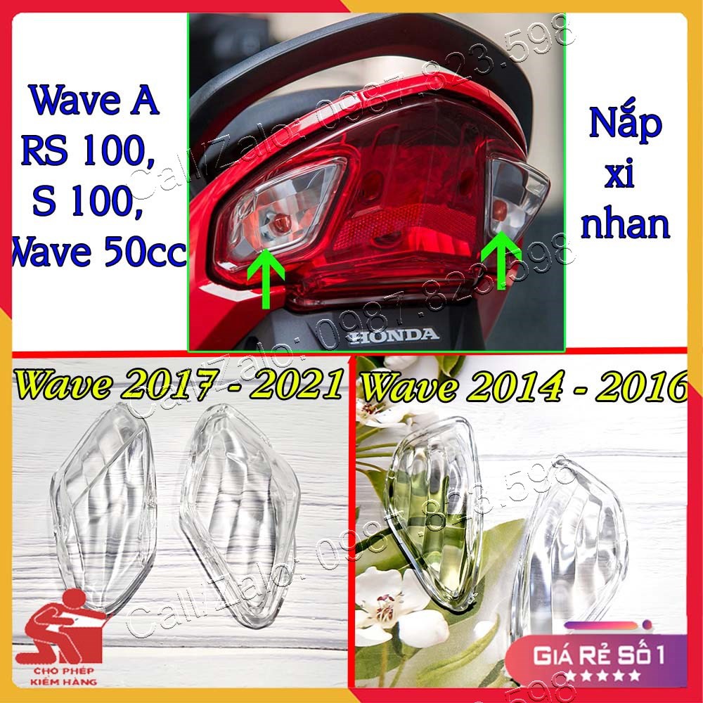 Ốp xi nhan SAU WAVE Alpha 2014 - 2021-22 ,RS 100, S 100, Wave 50cc (Màu Trắng)