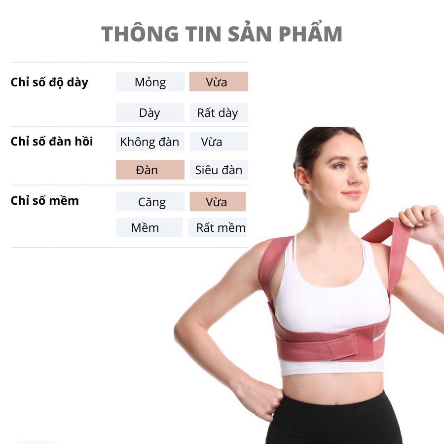 ✈️[Freeship] Đai chống gù lưng nam nữ Back Pain [Tặng kèm 2 tấm trợ lực]