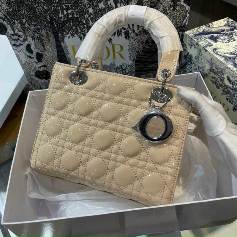 Túi vuông 5 ô da bóng sang chảnh