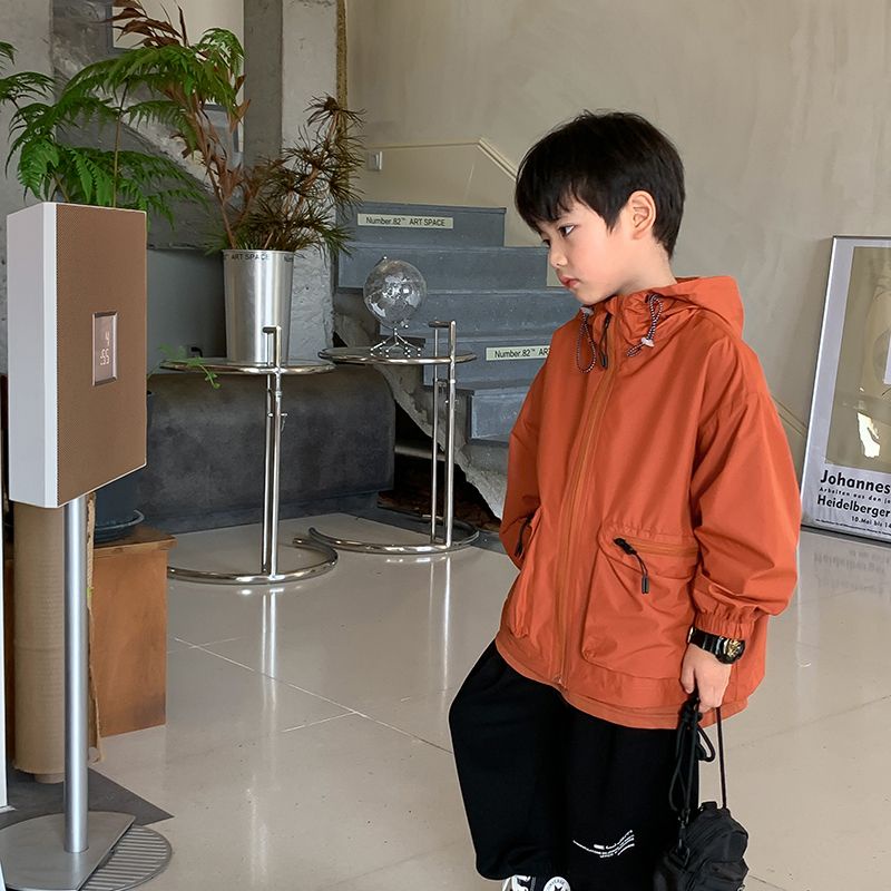 Áo Khoác Có Mũ Trùm Thời Trang Mùa Thu Dành Cho Bé Trai