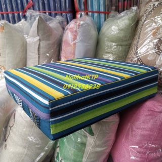 Nệm lót ngồi bệt Noithatktp dày 10cm Vải Canvas 2mặt khác nhau