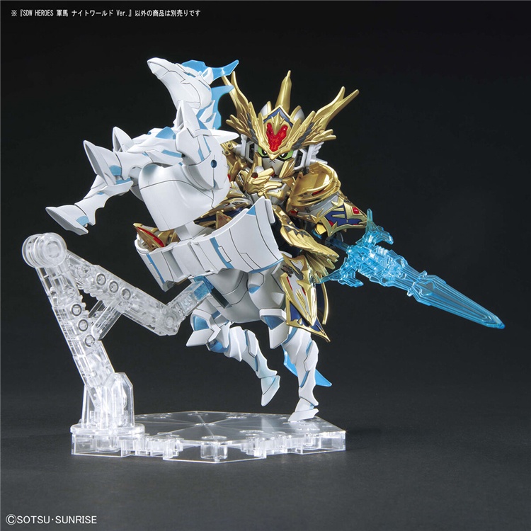 Mô Hình Lắp Ráp Gundam SD World Heroes Saizo Delta Kai War Horse Knight World SDW SDWH