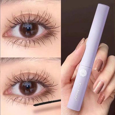 Mascara Chuốt Mi Cong Dài Dày Kiss Beauty Trang Điểm Tự Nhiên Siêu Mịn Chống Nước Không Nhòe