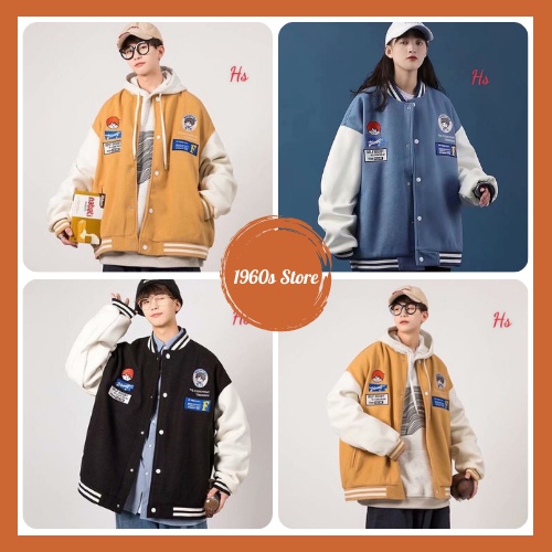 [Có Ảnh Và Video Thật] Áo Bomber Logo Cậu Bé Reception Chất Nỉ Ngoại 1960s Store Mã 627